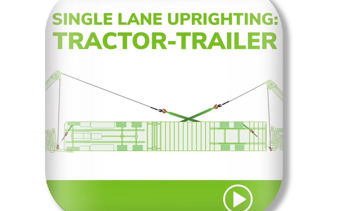 Single-Lane Uprighting Tractor-Trailer